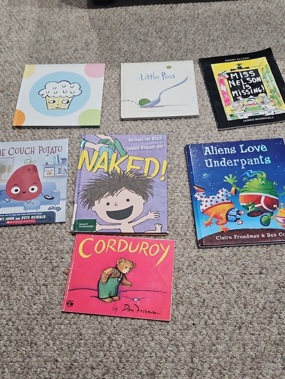 Set Kids Books Corduroy, the couch potato Ms. Nelson is Missing little Pea